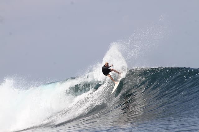 Surfing at Lakey Peak